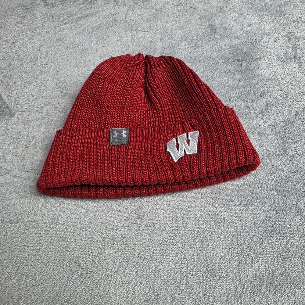 WISCONSIN BADGERS WINTER HAT CAP BEANIE UNDERARMOUR NCAA-TODDLER